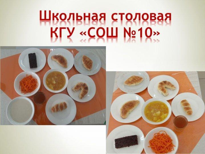 Меню горячих блюд и выпечки.